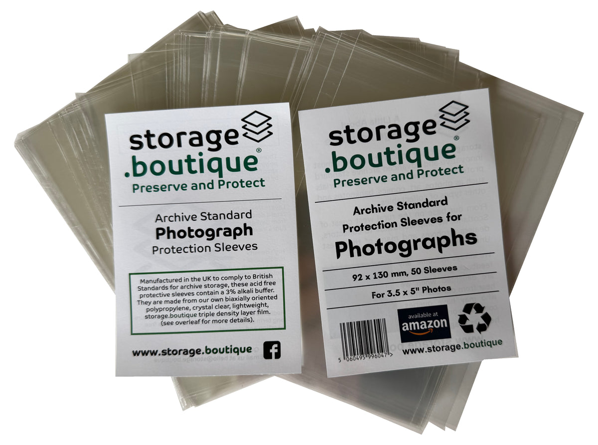 PHOTOGRAPH Protection Sleeves, ARCHIVE STANDARD, Acid Free