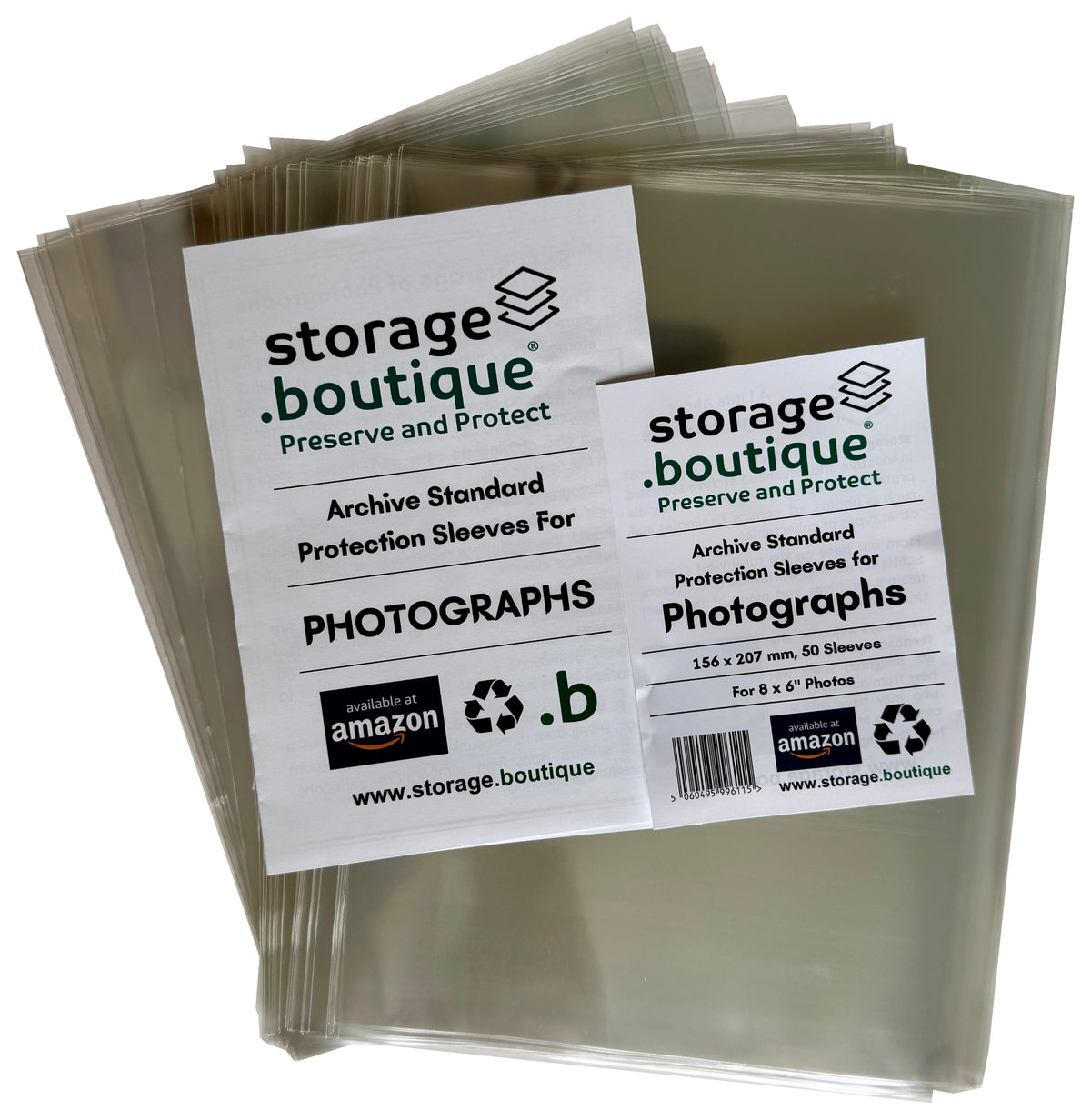 PHOTOGRAPH Protection Sleeves, ARCHIVE STANDARD, Acid Free
