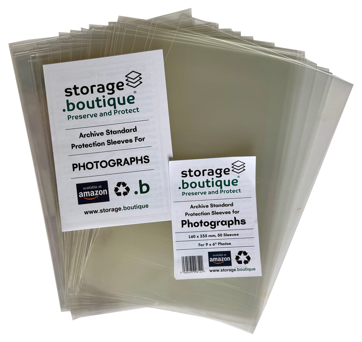 PHOTOGRAPH Protection Sleeves, ARCHIVE STANDARD, Acid Free