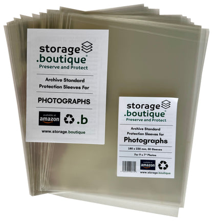 PHOTOGRAPH Protection Sleeves, ARCHIVE STANDARD, Acid Free