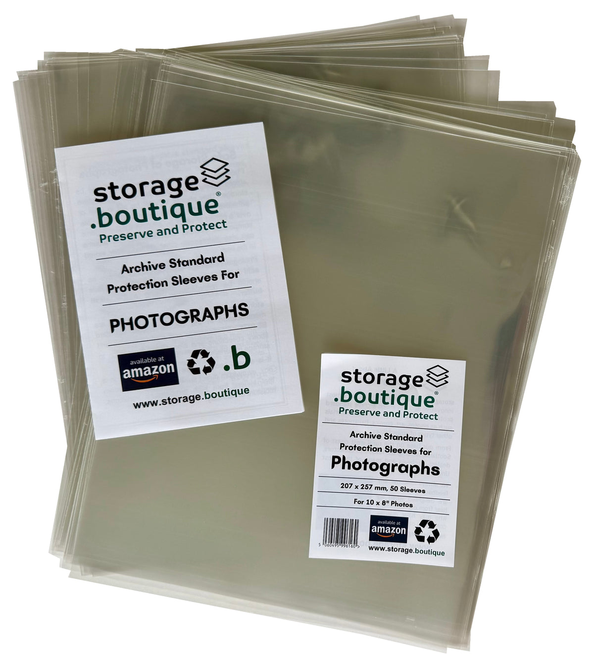 PHOTOGRAPH Protection Sleeves, ARCHIVE STANDARD, Acid Free