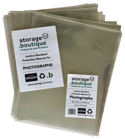 PHOTOGRAPH Protection Sleeves, ARCHIVE STANDARD, Acid Free