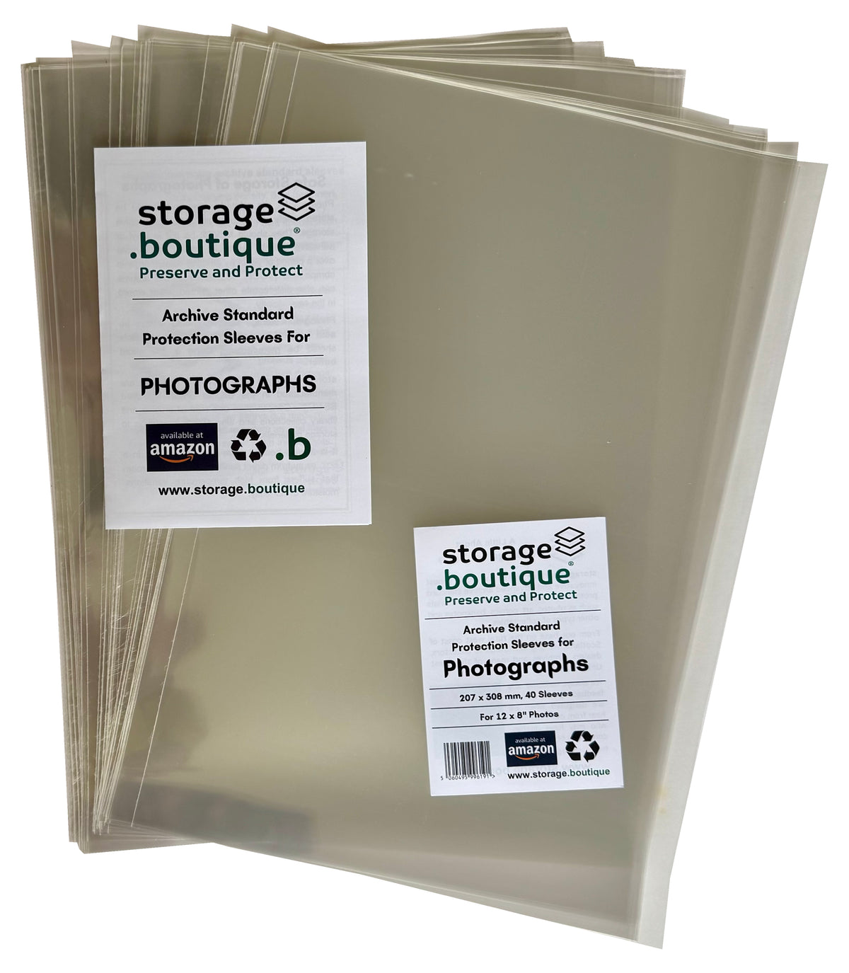 PHOTOGRAPH Protection Sleeves, ARCHIVE STANDARD, Acid Free