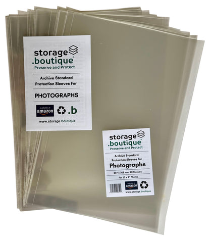 PHOTOGRAPH Protection Sleeves, ARCHIVE STANDARD, Acid Free