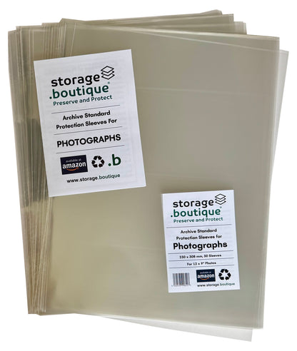 PHOTOGRAPH Protection Sleeves, ARCHIVE STANDARD, Acid Free