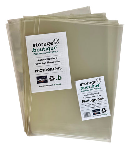 PHOTOGRAPH Protection Sleeves, ARCHIVE STANDARD, Acid Free