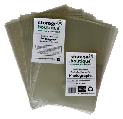 PHOTOGRAPH Protection Sleeves, ARCHIVE STANDARD, Acid Free