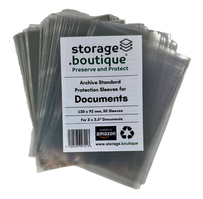DOCUMENT Protection Sleeves, ARCHIVE STANDARD, Acid Free