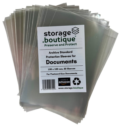 DOCUMENT Protection Sleeves, ARCHIVE STANDARD, Acid Free
