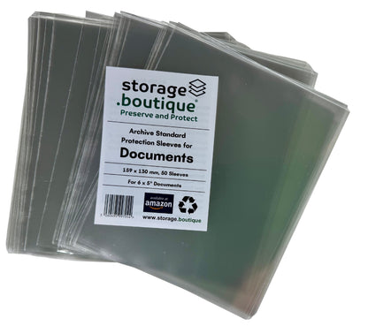 DOCUMENT Protection Sleeves, ARCHIVE STANDARD, Acid Free