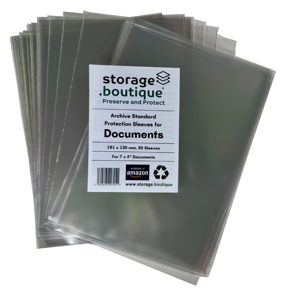 DOCUMENT Protection Sleeves, ARCHIVE STANDARD, Acid Free