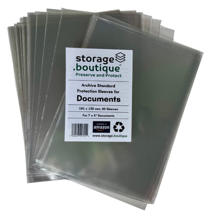 DOCUMENT Protection Sleeves, ARCHIVE STANDARD, Acid Free