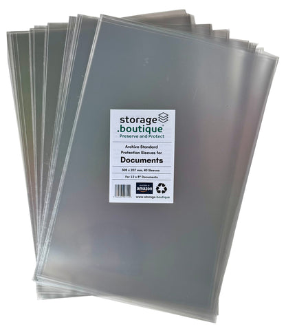 DOCUMENT Protection Sleeves, ARCHIVE STANDARD, Acid Free