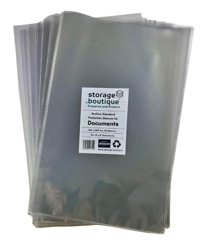 DOCUMENT Protection Sleeves, ARCHIVE STANDARD, Acid Free