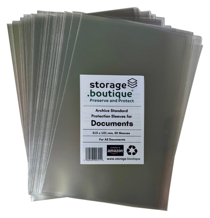 DOCUMENT Protection Sleeves, ARCHIVE STANDARD, Acid Free