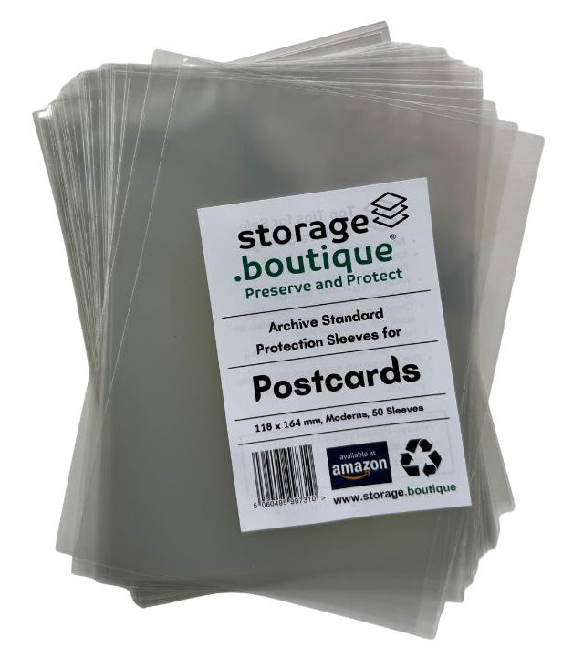 POSTCARD Protection Sleeves, ARCHIVE STANDARD, Acid Free