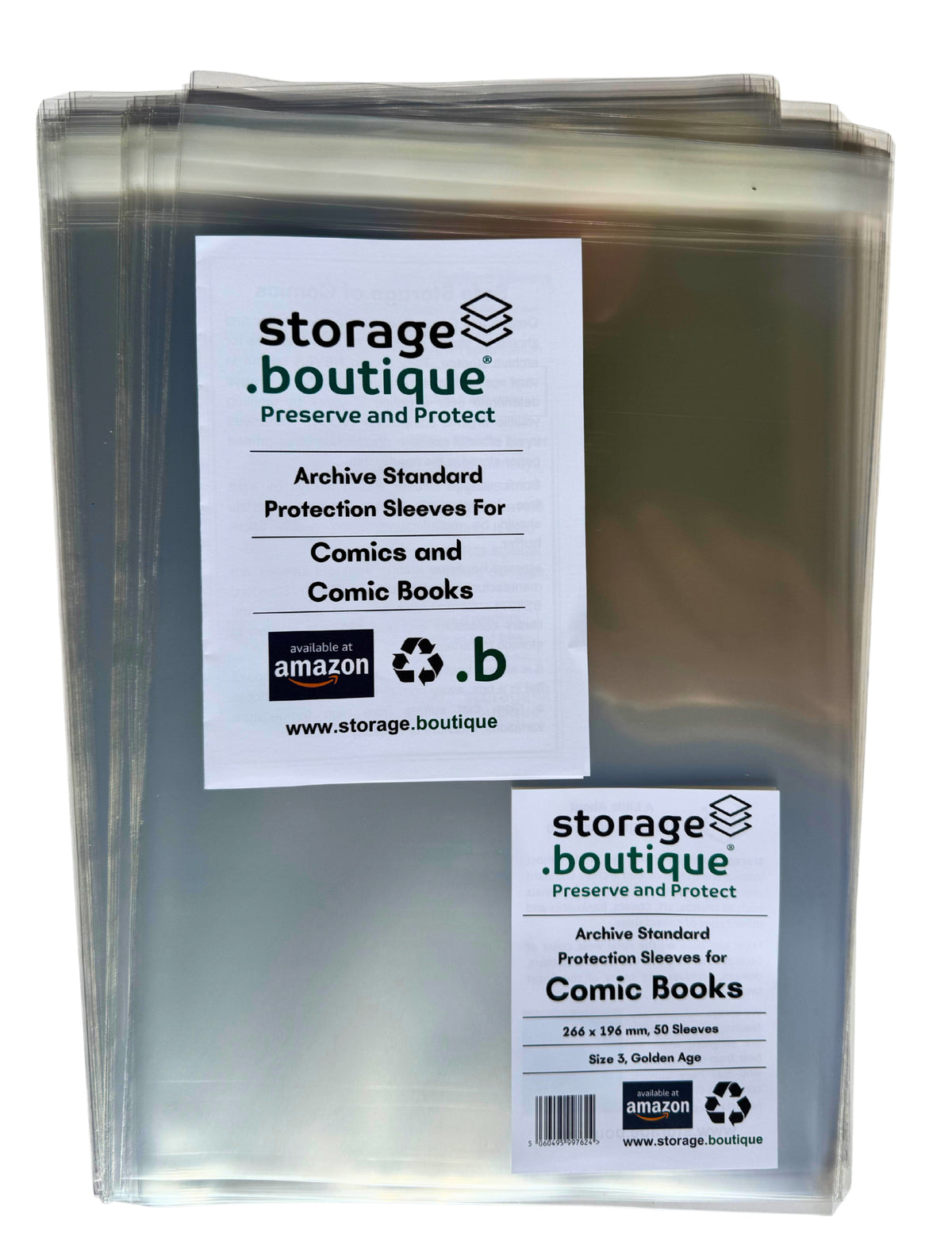 COMICBOOK Protection Sleeves, ARCHIVE STANDARD, Acid Free