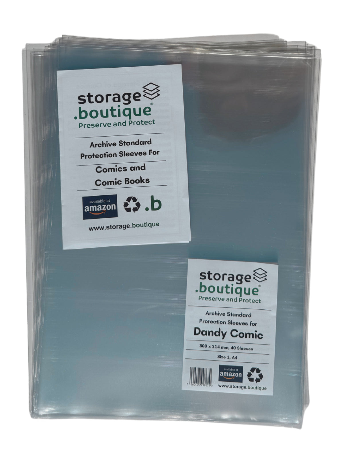 DANDY COMIC Protection Sleeves, ARCHIVE STANDARD, Acid Free