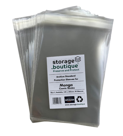 MANGA Comic/Booklet Protection Sleeves, ARCHIVE STANDARD, Acid Free