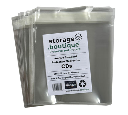 CD Protection Sleeves, ARCHIVE STANDARD, Acid Free