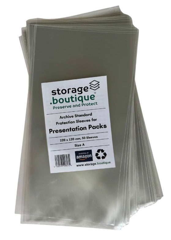 ROYAL MAIL PRESENTATION PACK Protection Sleeves, ARCHIVE STANDARD, Acid Free