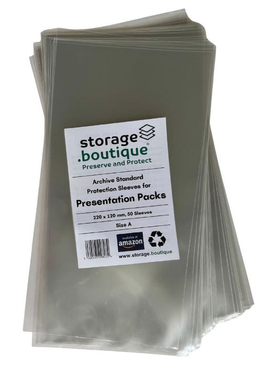 ROYAL MAIL PRESENTATION PACK Protection Sleeves, ARCHIVE STANDARD, Acid Free