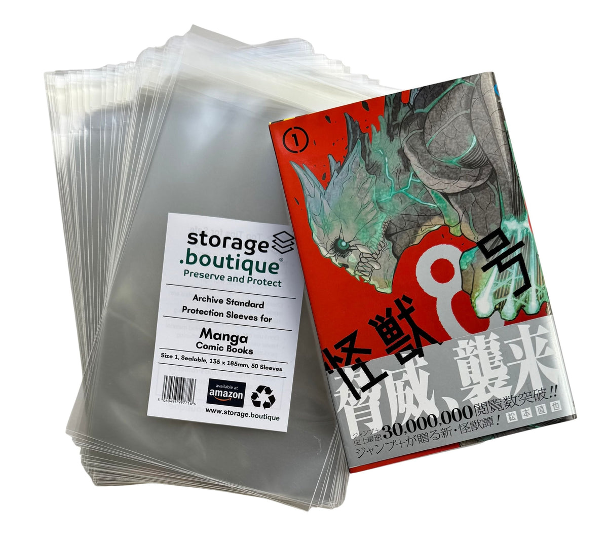 MANGA Comic/Booklet Protection Sleeves, ARCHIVE STANDARD, Acid Free