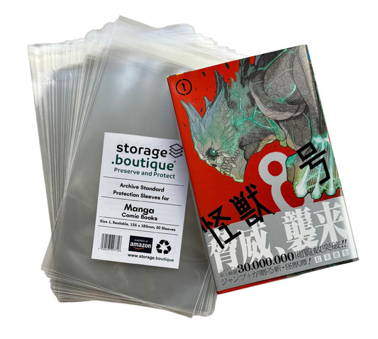 MANGA Comic/Booklet Protection Sleeves, ARCHIVE STANDARD, Acid Free