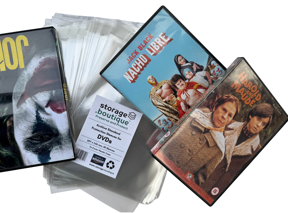 DVD Protection Sleeves, ARCHIVE STANDARD, Acid Free