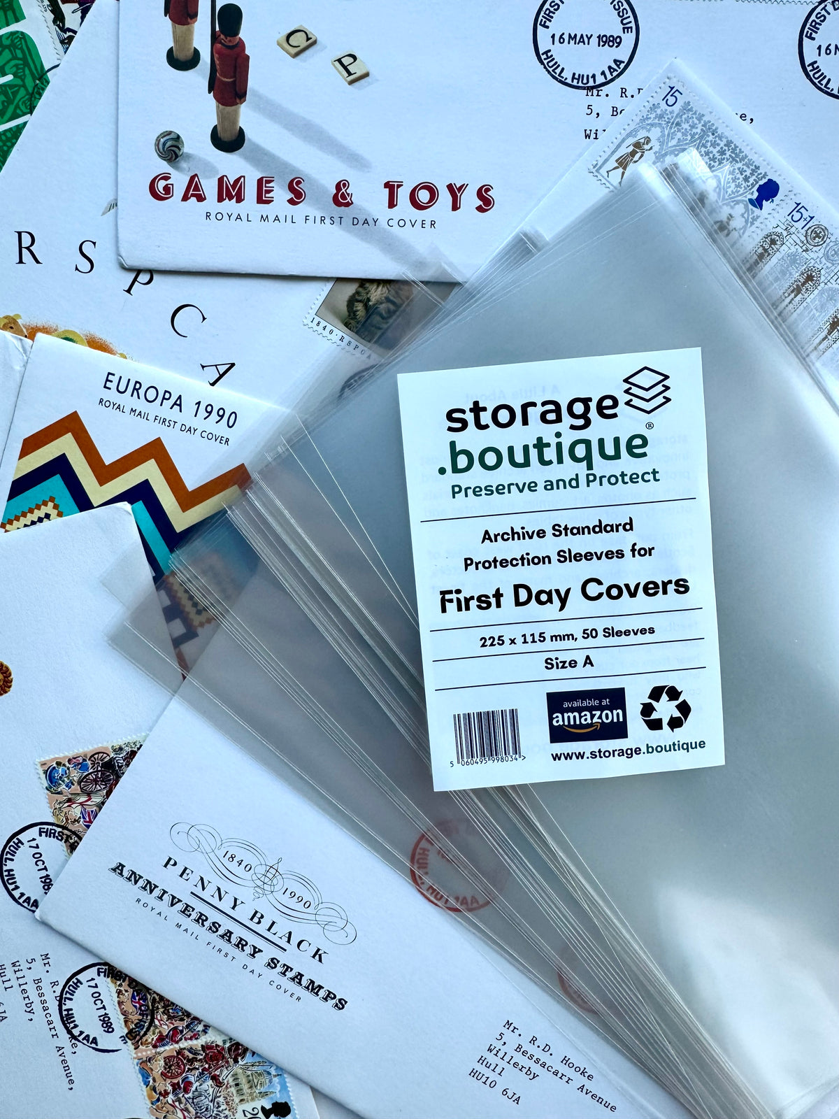 FIRST DAY COVER (FDC) Protection Sleeves, ARCHIVE STANDARD, Acid Free
