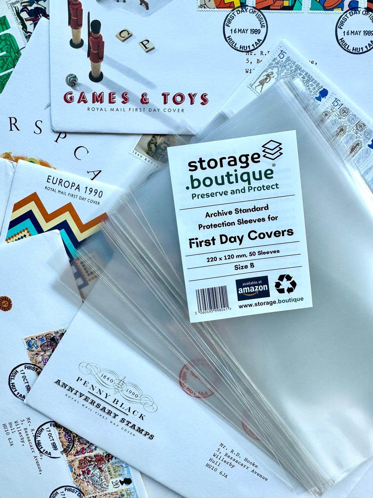 FIRST DAY COVER (FDC) Protection Sleeves, ARCHIVE STANDARD, Acid Free