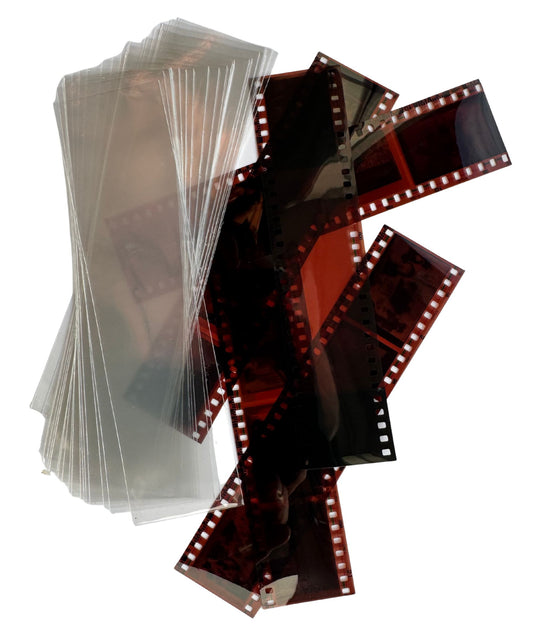35mm PHOTOGRAPH NEGATIVE STRIP Protection Sleeves, ARCHIVE STANDARD, Acid Free